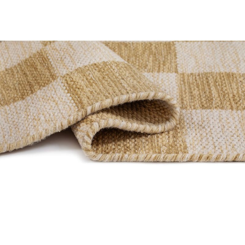 Ullmatta Chessie Kvadrat - 300x300 cm, Ockragul - Textil & mattor - Mattor - Modern matta - Ullmatta