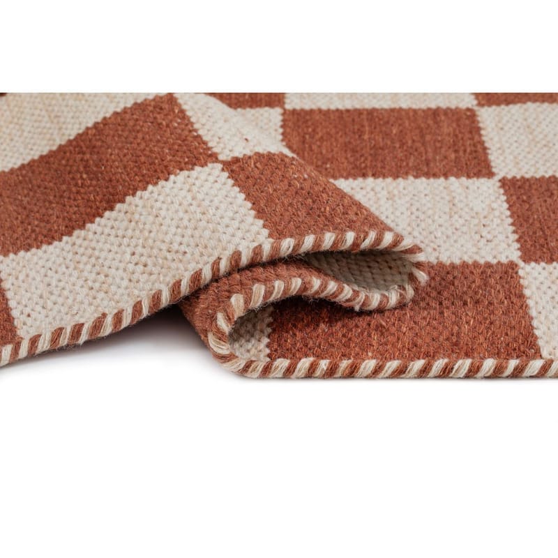 Ullmatta Chessie Kvadrat - 300x300 cm, Terracotta - Textil & mattor - Mattor - Modern matta - Ullmatta