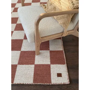 Ullmatta Chessie Kvadrat - 300x300 cm, Terracotta - Textil & mattor - Mattor - Modern matta - Ullmatta