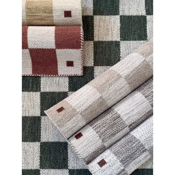 Ullmatta Chessie Kvadrat - 300x300 cm, Terracotta - Textil & mattor - Mattor - Modern matta - Ullmatta