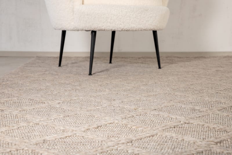 Cloudy Ullmatta 160x230 cm - Beige - Textil & mattor - Mattor - Modern matta - Ullmatta