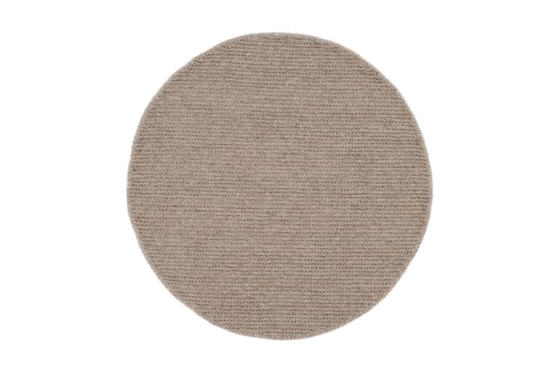 Dalarö Ullmatta 160 cm Rund - Linne - Textil & mattor - Mattor - Modern matta - Ullmatta