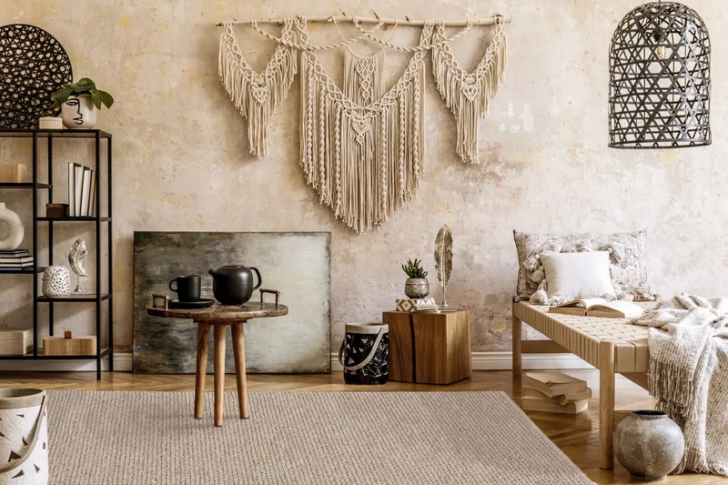 Dalarö Ullmatta 160x230 cm - Linne - Textil & mattor - Mattor - Modern matta - Ullmatta