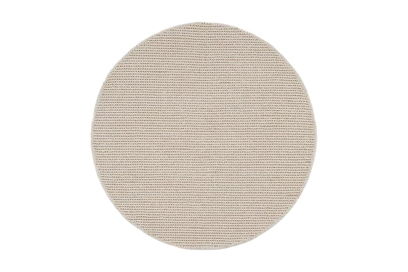 Dalarö Ullmatta 200 cm Rund - Vit - Textil & mattor - Mattor - Modern matta - Ullmatta