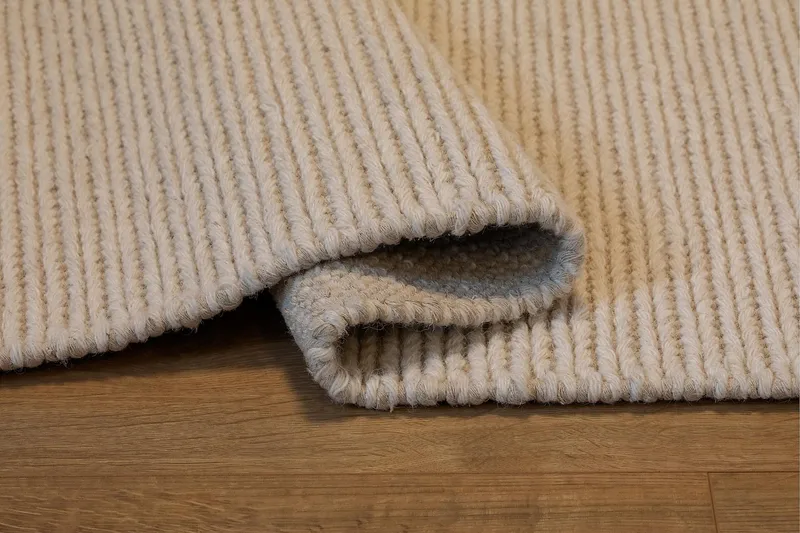 Dalarö Ullmatta 200 cm Rund - Vit - Textil & mattor - Mattor - Modern matta - Ullmatta