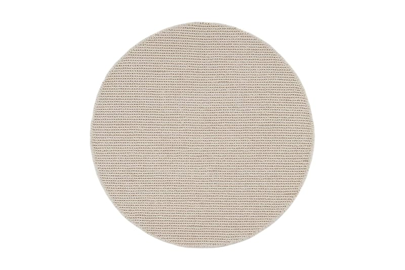 Dalarö Ullmatta 200 cm Rund, Vit