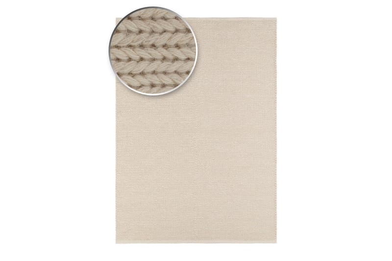 Dalarö Ullmatta 240x340 cm - Vit - Textil & mattor - Mattor - Modern matta - Ullmatta