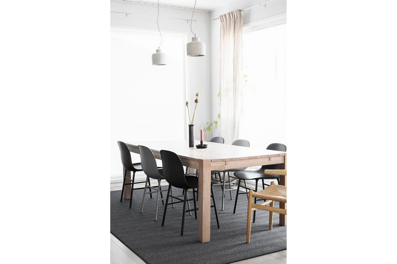 Elsa Matta 160x230 cm Svart - Vm Carpet - Ullmatta