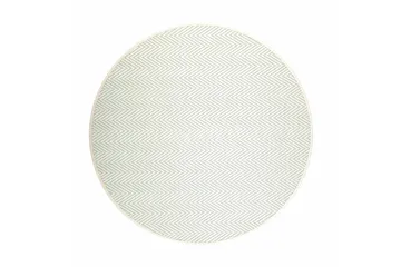 Elsa Matta Rund 133 cm Vit