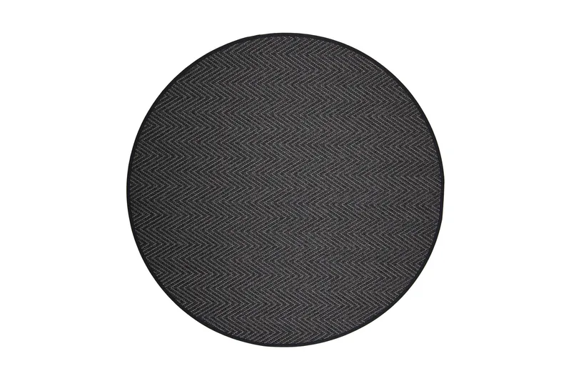 Elsa Matta Rund 160 cm Svart, Vm Carpet