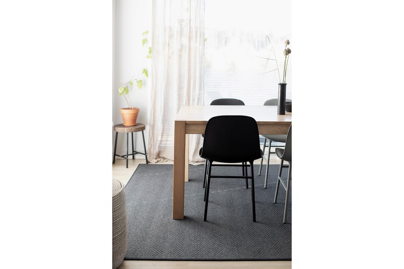 Elsa Matta Rund 160 cm Svart - Vm Carpet - Textil & mattor - Mattor - Modern matta - Ullmatta