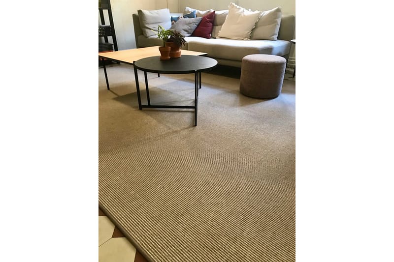 Esmeralda Matta 200x300 cm Beige - Vm Carpet - Ullmatta