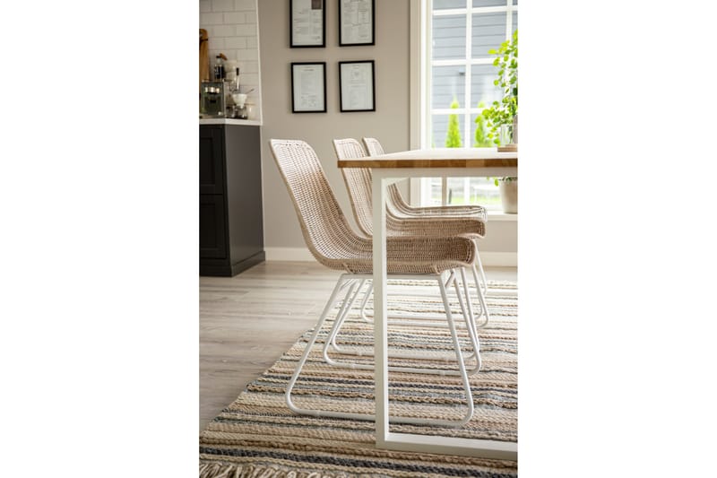 Gudha Ullmatta 170x240 cm - Beige/Blå - Textil & mattor - Mattor - Modern matta - Ullmatta