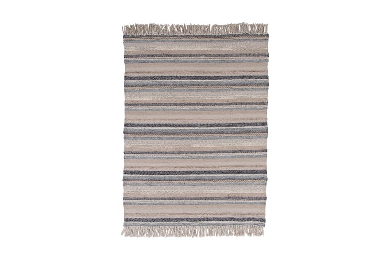 Gudha Ullmatta 170x240 cm, Beige/Blå