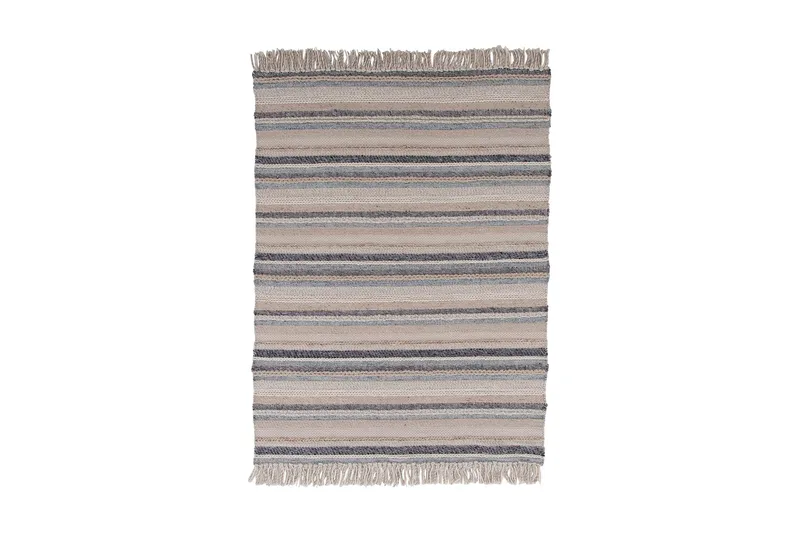 Gudha Ullmatta 170x240 cm, Beige/Blå