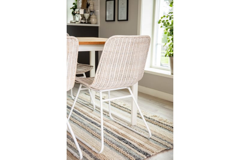 Gudha Ullmatta 170x240 cm - Beige/Blå - Textil & mattor - Mattor - Modern matta - Ullmatta