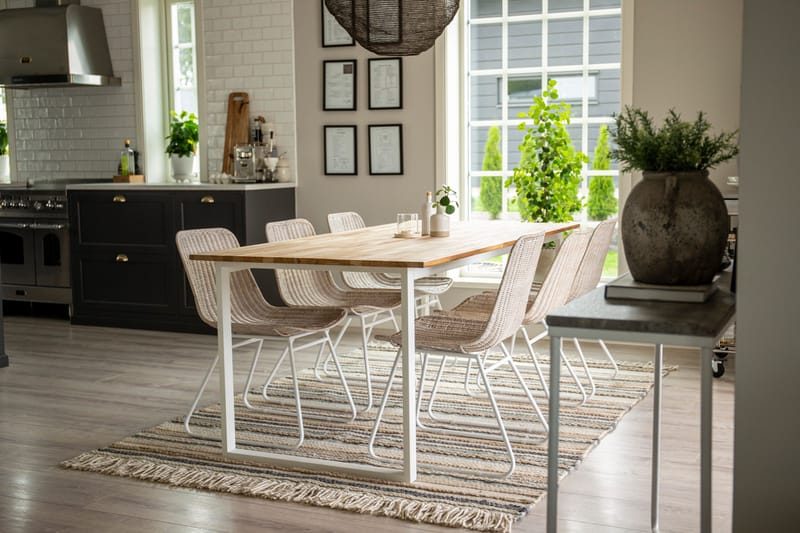 Gudha Ullmatta 170x240 cm - Beige/Blå - Textil & mattor - Mattor - Modern matta - Ullmatta