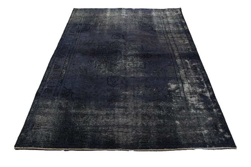 Handknuten Vintage Matta Ull Grå 188x286cm - Ullmatta - Handvävda mattor