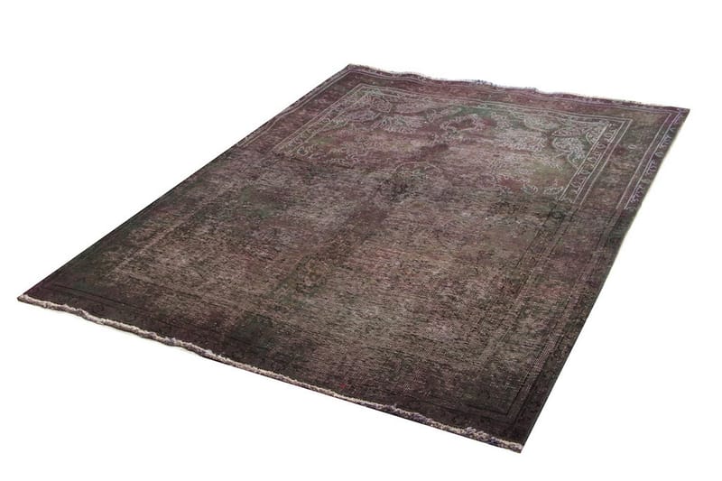 Handknuten Vintage Matta Ull Lila 140x190cm - Ullmatta - Handvävda mattor