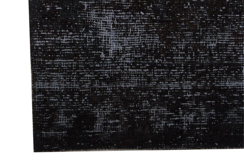 Handknuten Vintage Matta Ull Mörkgrå 100x156cm - Ullmatta - Handvävda mattor