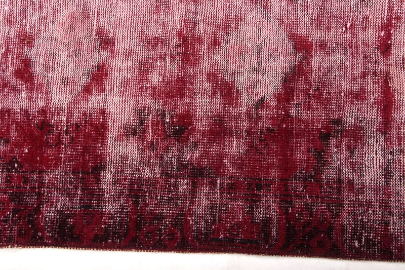 Handknuten Vintage Matta Ull Röd 108x197cm - Ullmatta - Handvävda mattor