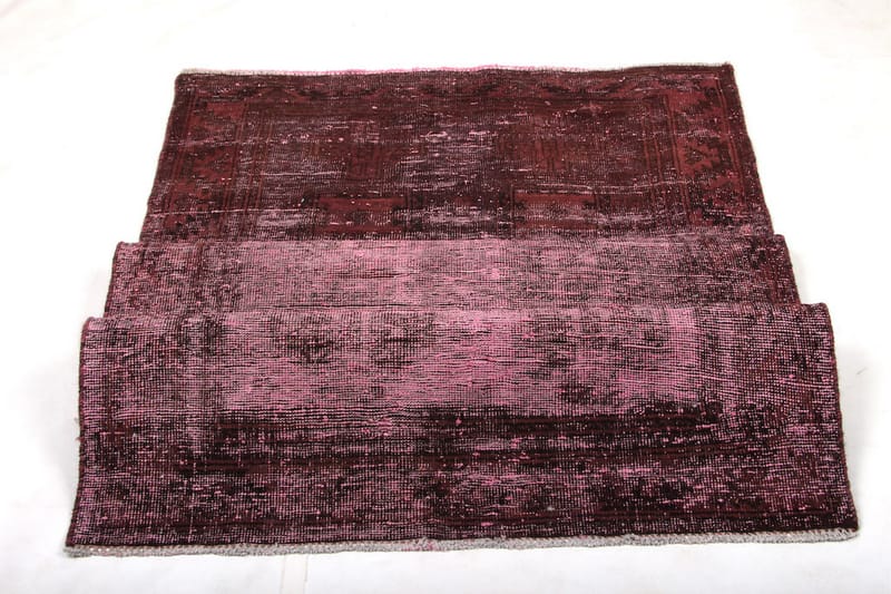 Handknuten Vintage Matta Ull Röd 95x191cm - Ullmatta - Handvävda mattor