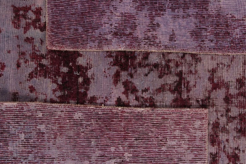 Handknuten Vintage Matta Ull Rosa/Röd 137x194cm - Ullmatta - Handvävda mattor