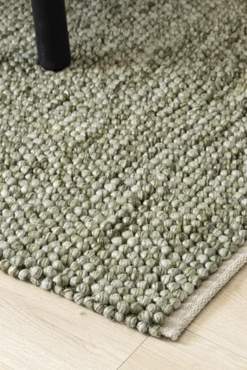 Handvävd Matta Bubble 140x200 cm - Olivgrön - Textil & mattor - Mattor - Modern matta - Ullmatta