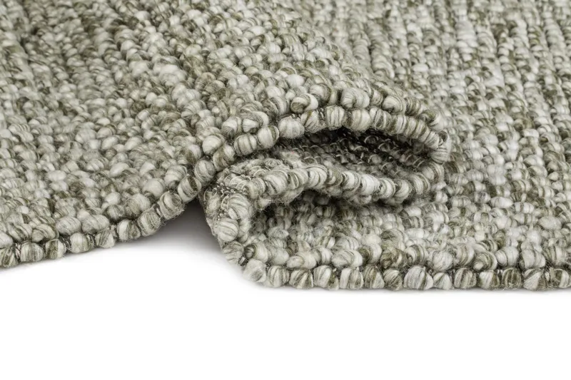 Handvävd Matta Bubble Kvadratisk 240x240 cm - Olivgrön - Textil & mattor - Mattor - Modern matta - Ullmatta