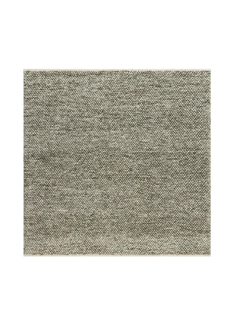 Handvävd Matta Bubble Kvadratisk 240x240 cm, Olivgrön