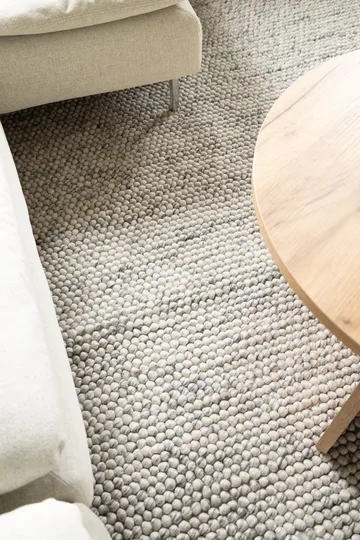 Handvävd Matta Bubble Rund 200 cm - Grå Melange - Textil & mattor - Mattor - Modern matta - Ullmatta
