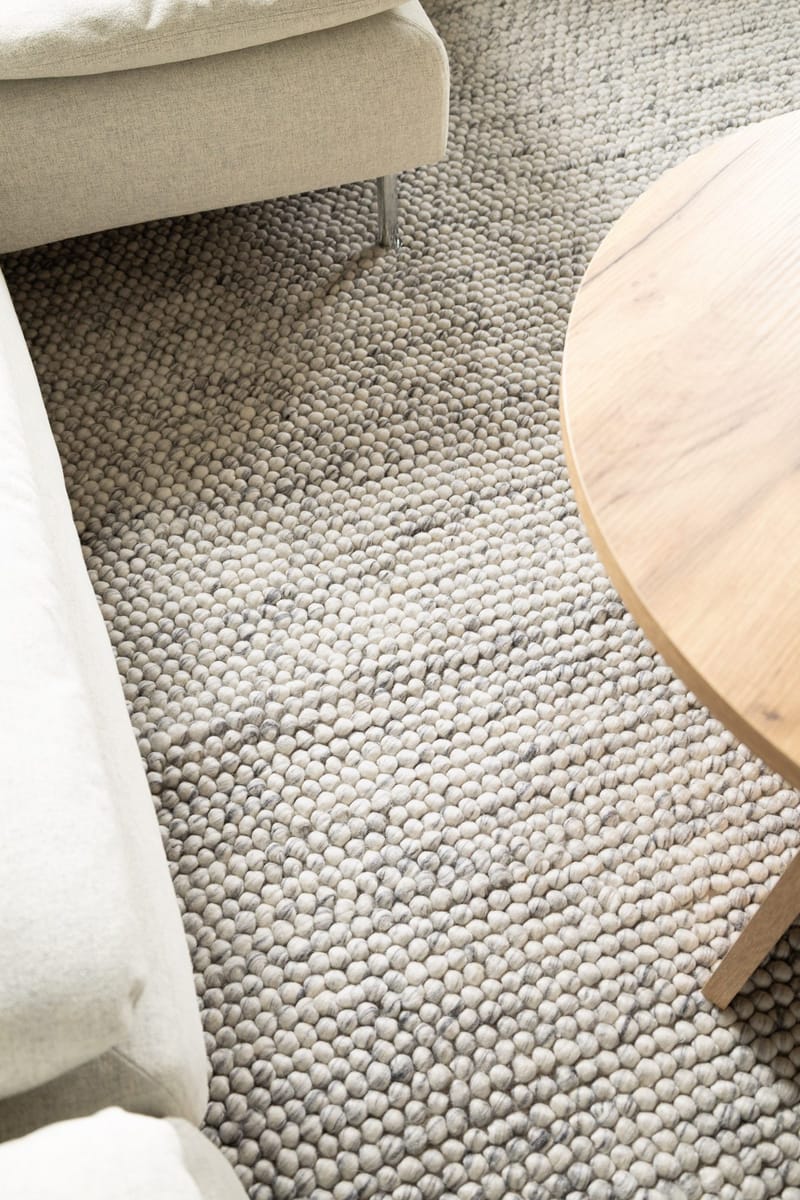 Handvävd Matta Bubble Rund 300 cm - Grå melange - Textil & mattor - Mattor - Modern matta - Ullmatta