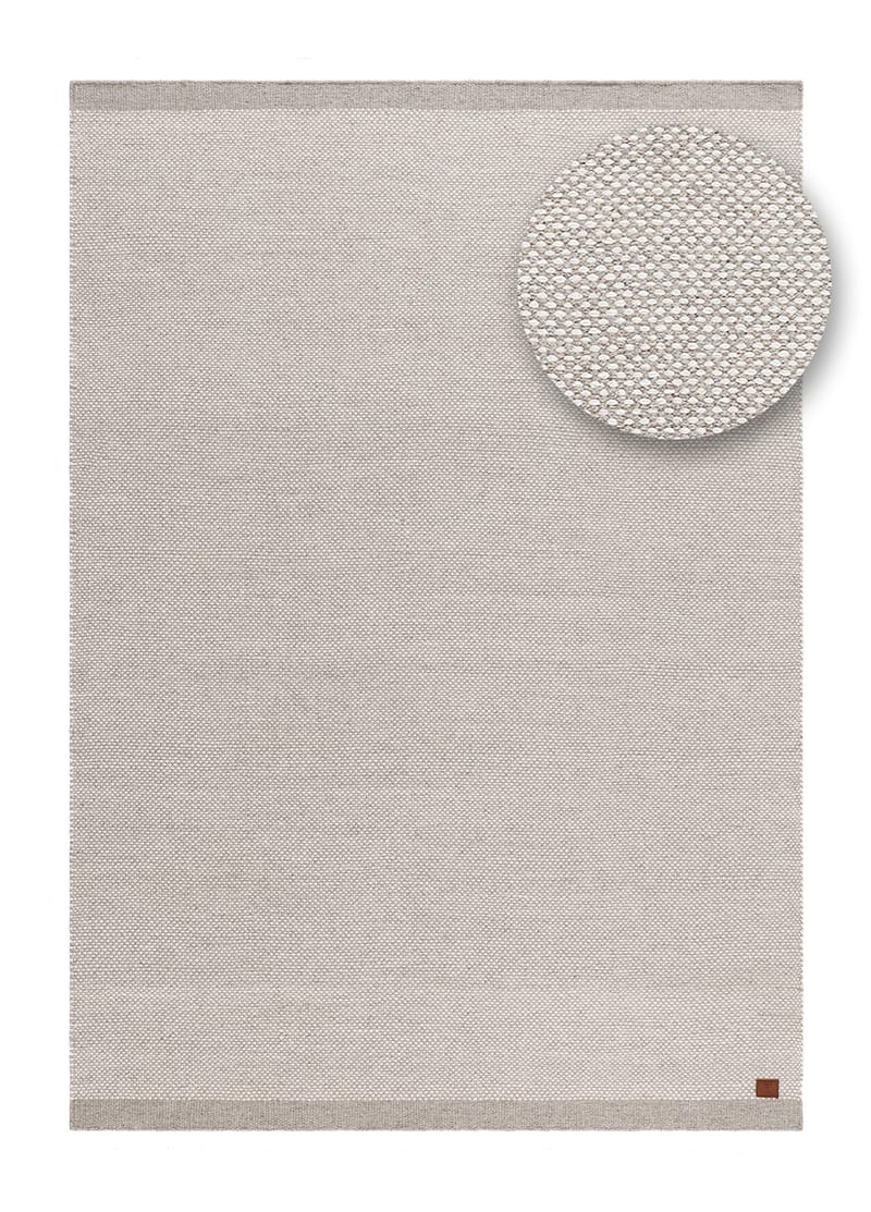 Handvävd Matta Sandhamn 140x200 cm - silver - Textil & mattor - Mattor - Modern matta - Ullmatta