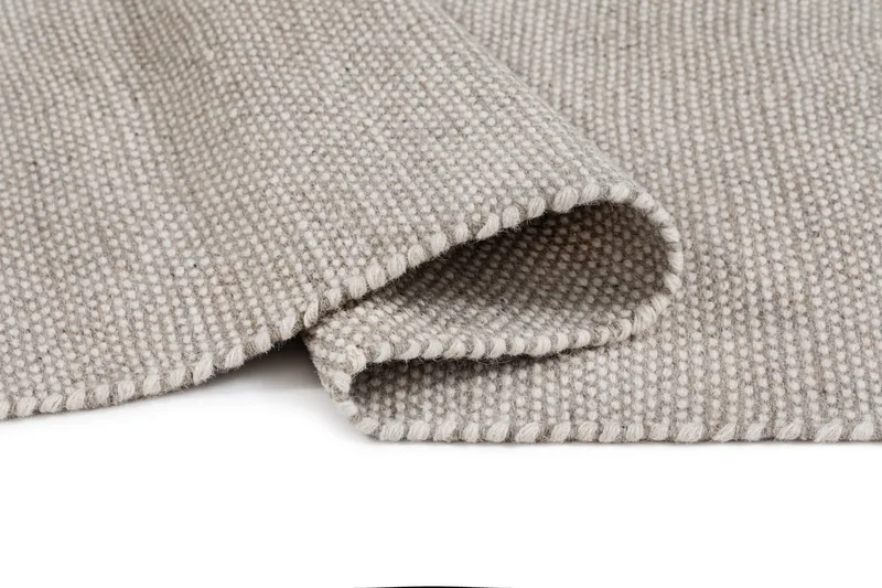 Handvävd Matta Sandhamn 140x200 cm - silver - Textil & mattor - Mattor - Modern matta - Ullmatta