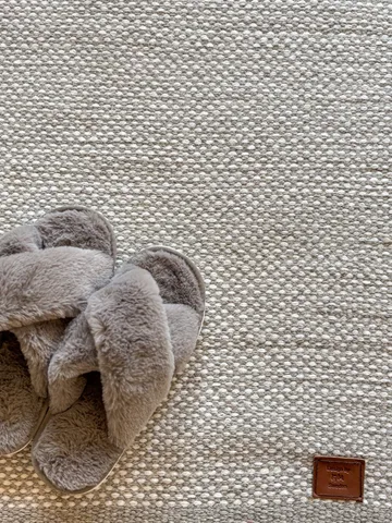 Handvävd Matta Sandhamn 140x200 cm - silver - Textil & mattor - Mattor - Modern matta - Ullmatta
