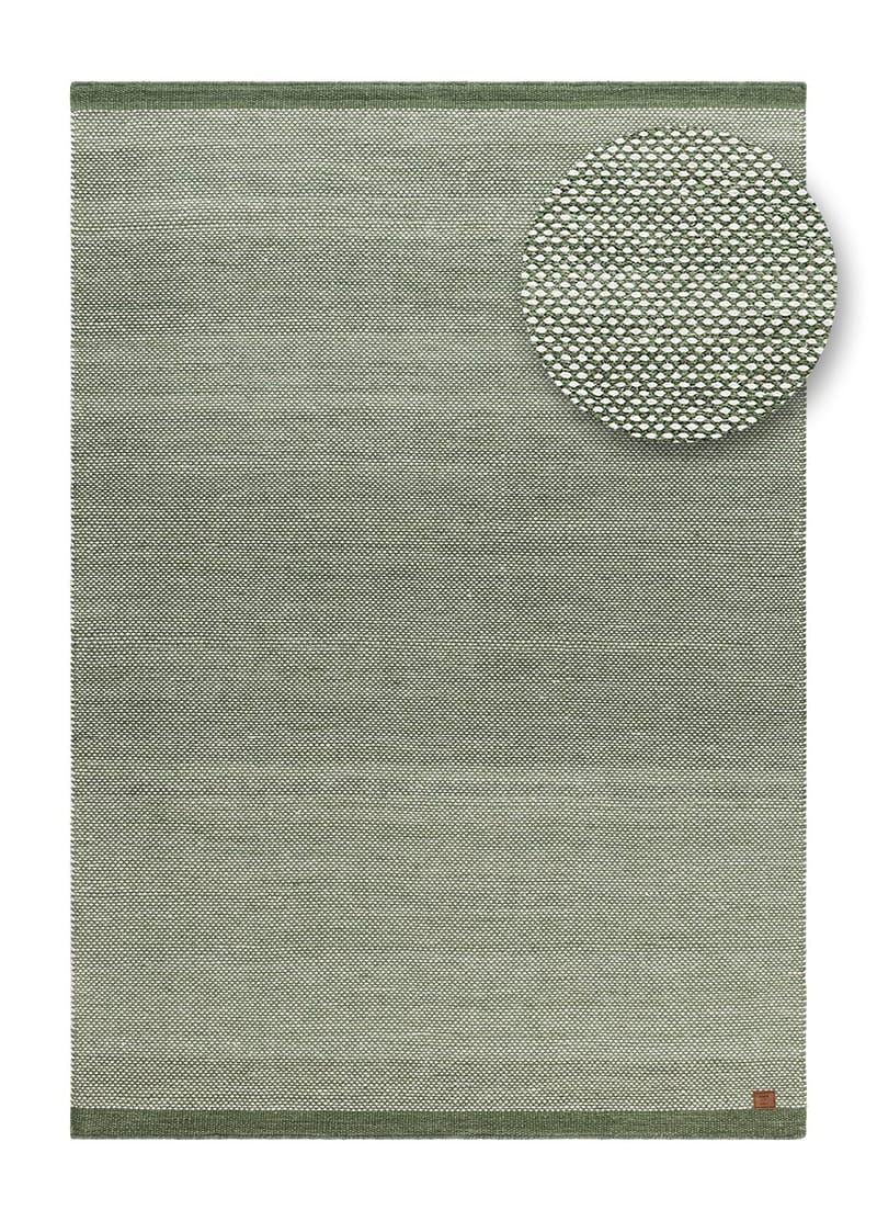 Handvävd Matta Sandhamn 140x200 cm - Smaragdgrön - Textil & mattor - Mattor - Modern matta - Ullmatta