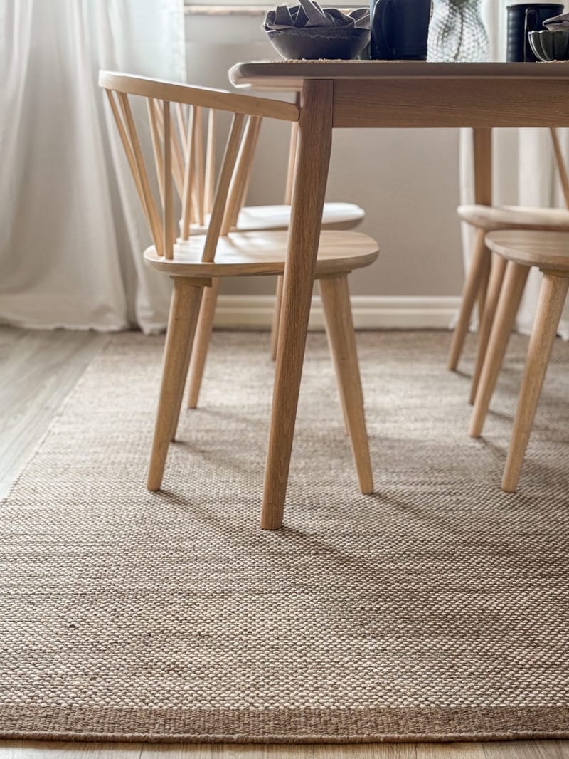 Handvävd Matta Sandhamn 300x400 cm - Mörklinne - Textil & mattor - Mattor - Modern matta - Ullmatta
