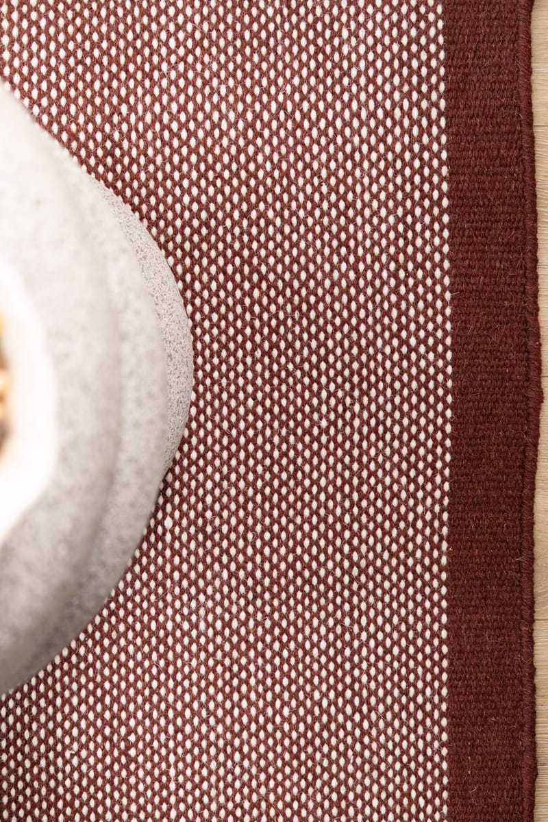 Handvävd Matta Sandhamn 75x150 cm - Marsala - Textil & mattor - Mattor - Modern matta - Ullmatta