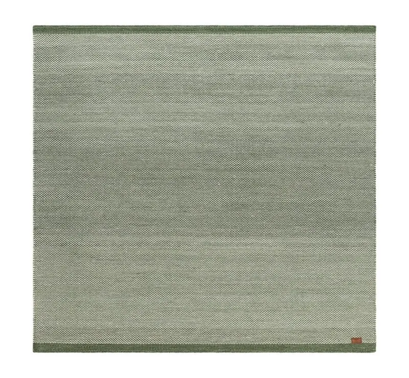 Handvävd Matta Sandhamn Kvadratisk 250x250 cm, Smaragdgrön