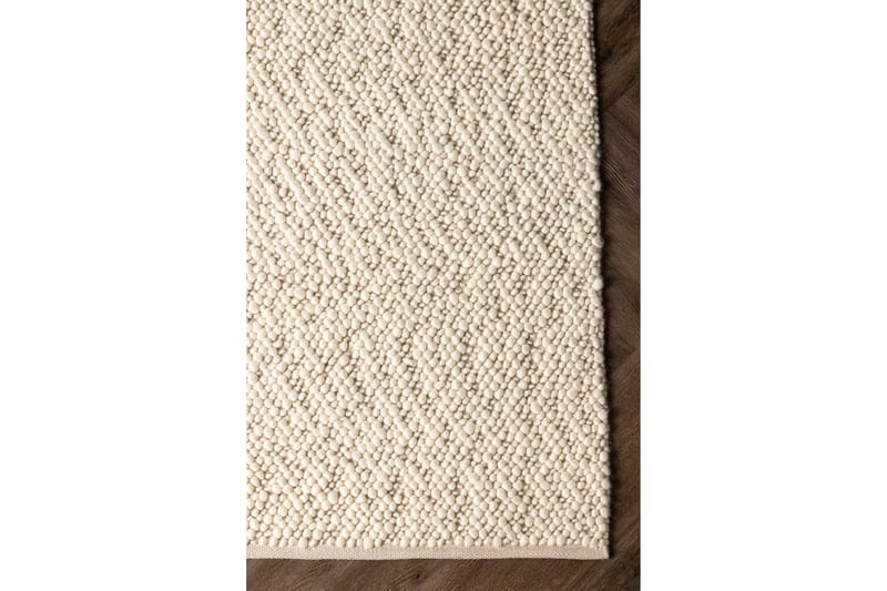 Jajru Ullmatta Rektangulär 200x300 cm - Vit - Textil & mattor - Mattor - Modern matta - Ullmatta