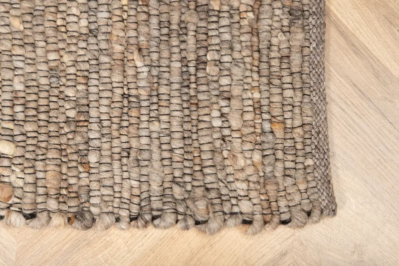 Loump Ullmatta 200x300 cm - Grå/Beige - Textil & mattor - Mattor - Modern matta - Ullmatta