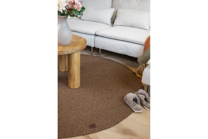 Ullmatta Merino - 160x160 cm, Chocolate brown - Textil & mattor - Mattor - Modern matta - Ullmatta