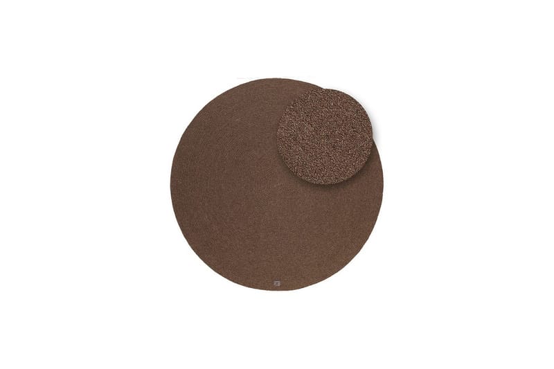 Ullmatta Merino - 160x160 cm, Chocolate brown - Textil & mattor - Mattor - Modern matta - Ullmatta