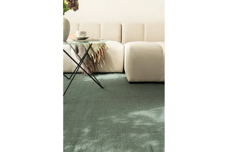 Ullmatta Molly - 200x200 cm, Green - Textil & mattor - Mattor - Modern matta - Ullmatta