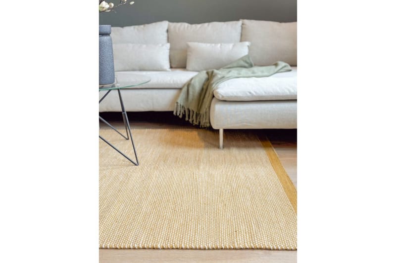 Ullmatta Sandhamn - 160x230 cm, Yellow - Textil & mattor - Mattor - Modern matta - Ullmatta