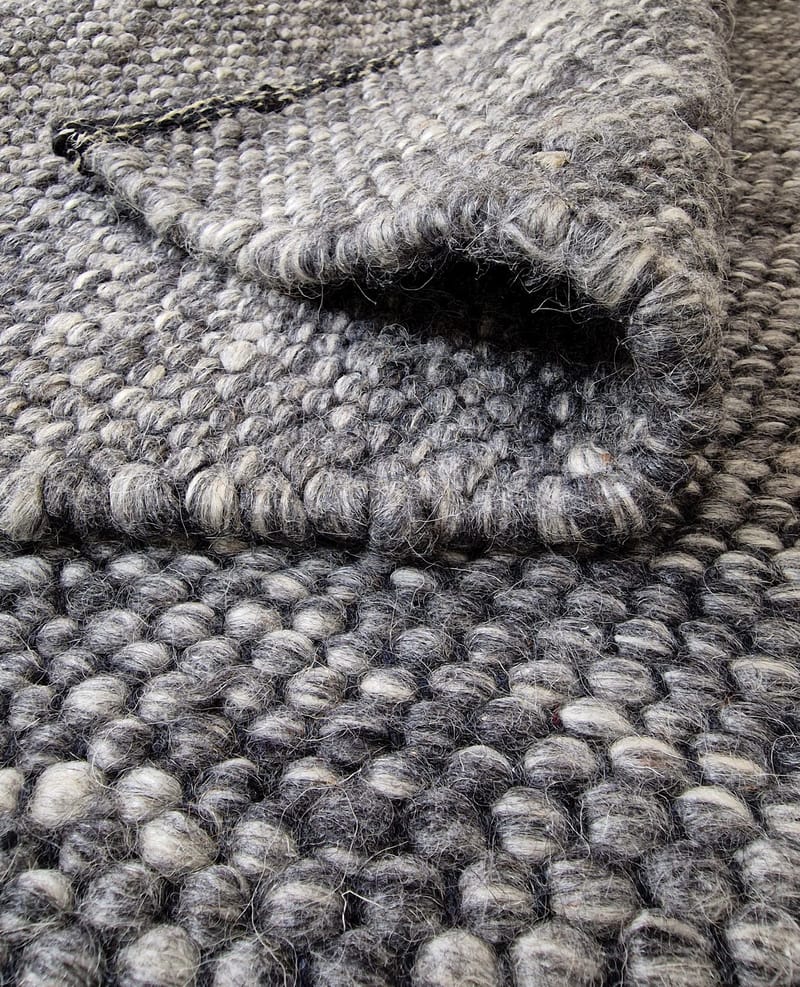 Skagen Ullmatta 140x200 cm Rektangulär - Grafitmelange - Textil & mattor - Mattor - Modern matta - Ullmatta