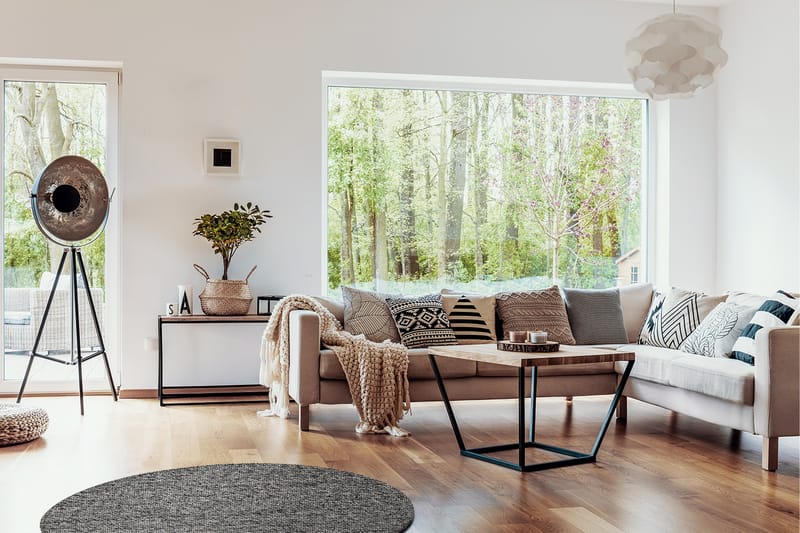 Skagen Ullmatta 160 cm Rund - Grafitmelange - Textil & mattor - Mattor - Modern matta - Ullmatta