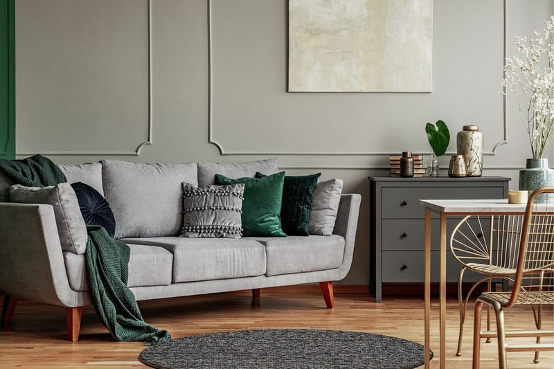 Skagen Ullmatta 200 cm Rund - Grafitmelange - Textil & mattor - Mattor - Modern matta - Ullmatta
