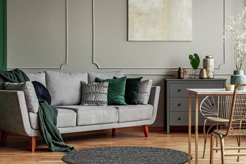 Skagen Ullmatta 200 cm Rund - Grafitmelange - Textil & mattor - Mattor - Modern matta - Ullmatta