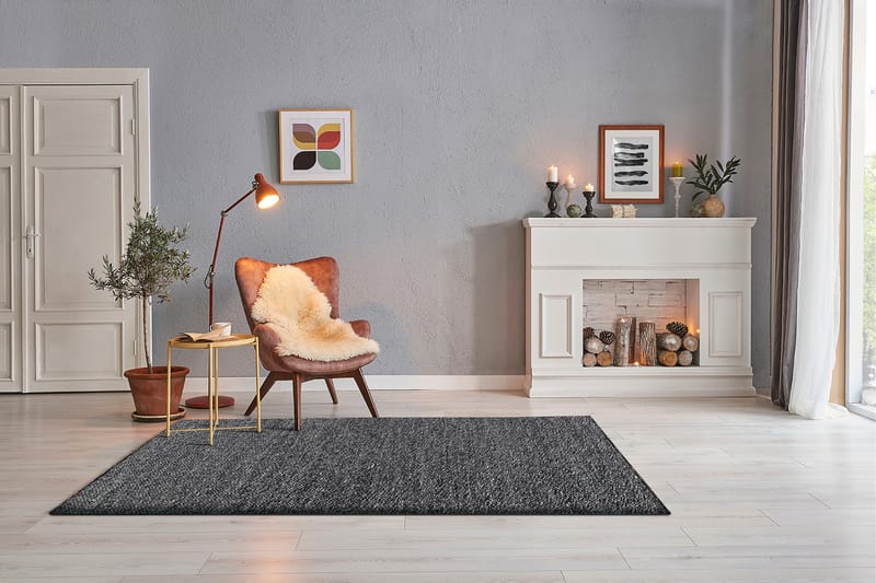 Skagen Ullmatta 240x340 cm Rektangulär - Grafitmelange - Textil & mattor - Mattor - Modern matta - Ullmatta